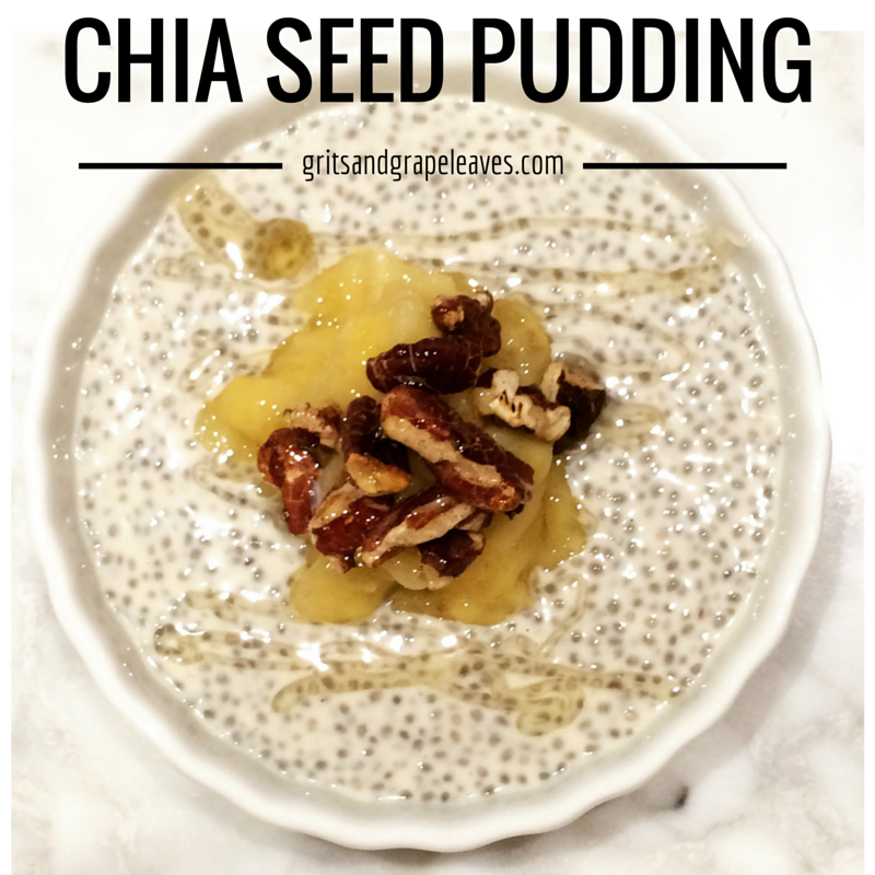 Chia Seed Pudding from Yogurt with Bananas and Toasted Pecans